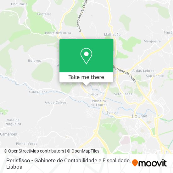 Perisfisco - Gabinete de Contabilidade e Fiscalidade mapa