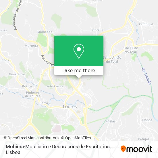 Mobima-Mobiliário e Decorações de Escritórios map