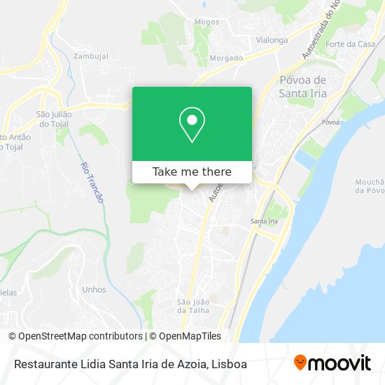 Restaurante Lidia Santa Iria de Azoia map