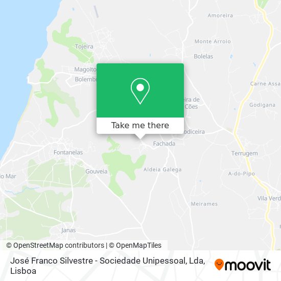 José Franco Silvestre - Sociedade Unipessoal, Lda mapa