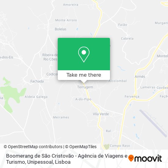Boomerang de São Cristovão - Agência de Viagens e Turismo, Unipessoal map