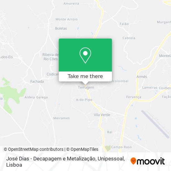 José Dias - Decapagem e Metalização, Unipessoal map