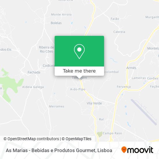 As Marias - Bebidas e Produtos Gourmet map