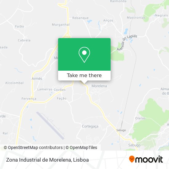 Zona Industrial de Morelena map