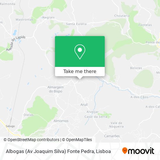 Albogas (Av Joaquim Silva) Fonte Pedra map