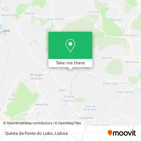 Quinta da Fonte do Lobo map
