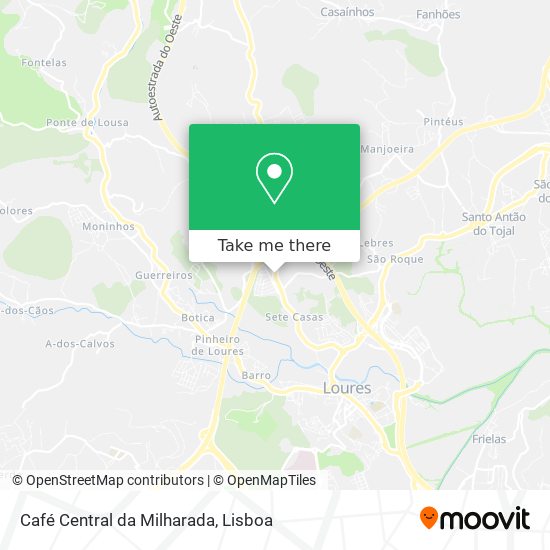 Café Central da Milharada map