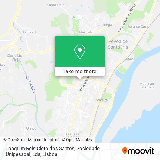 Joaquim Reis Cleto dos Santos, Sociedade Unipessoal, Lda mapa