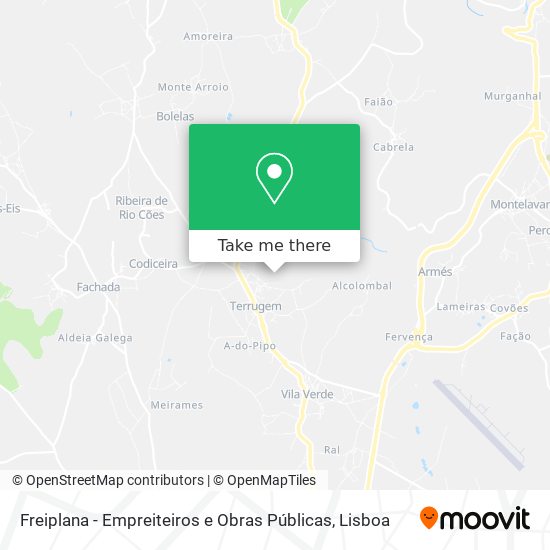 Freiplana - Empreiteiros e Obras Públicas map