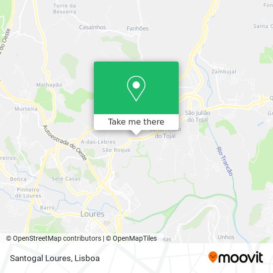 Santogal Loures mapa