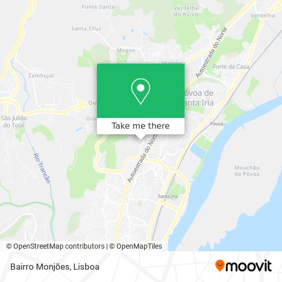 Bairro Monjões mapa