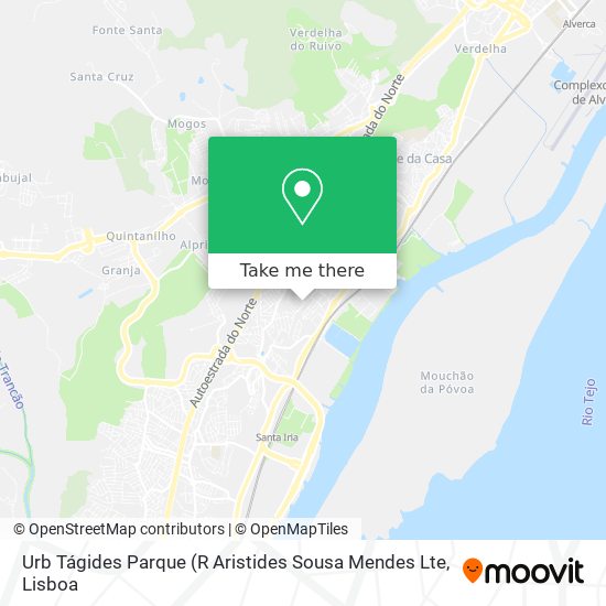 Urb Tágides Parque map