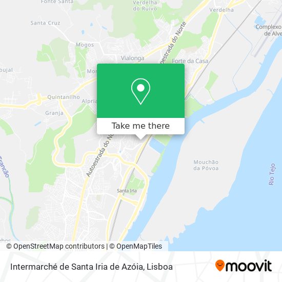 Intermarché de Santa Iria de Azóia mapa