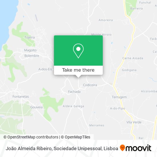 João Almeida Ribeiro, Sociedade Unipessoal mapa