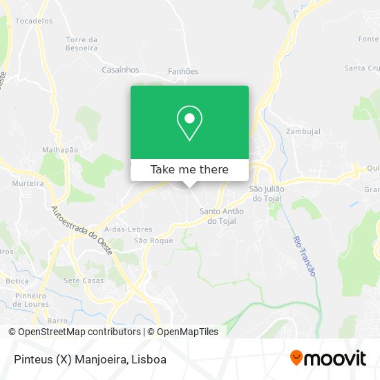 Pinteus (X) Manjoeira mapa