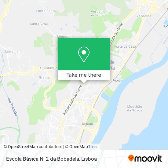 Escola Básica N. 2 da Bobadela map