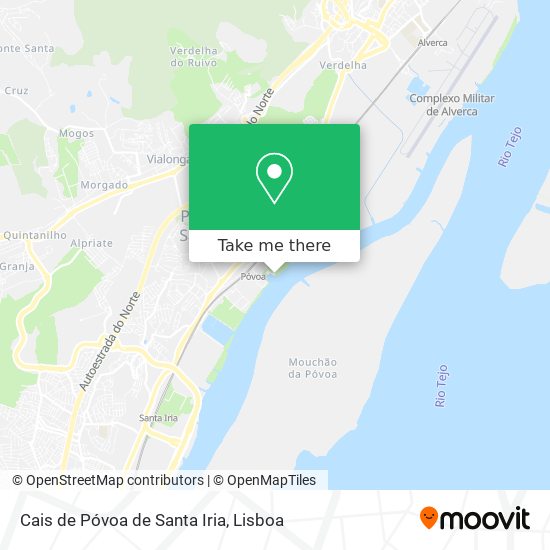 Cais de Póvoa de Santa Iria map