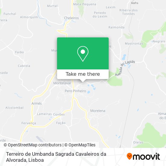 Terreiro de Umbanda Sagrada Cavaleiros da Alvorada map