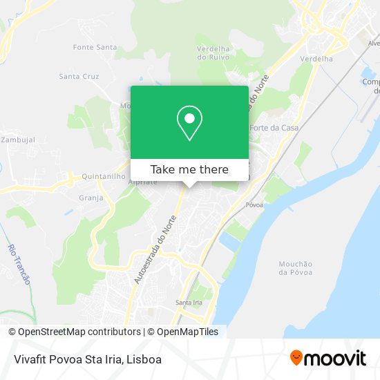 Vivafit Povoa Sta Iria mapa