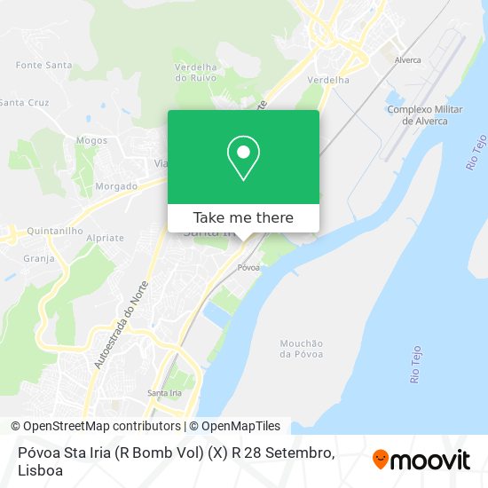 Póvoa Sta Iria (R Bomb Vol) (X) R 28 Setembro map