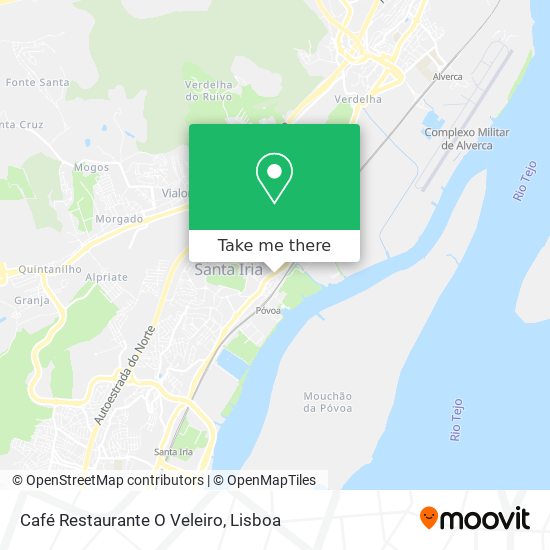 Café Restaurante O Veleiro map