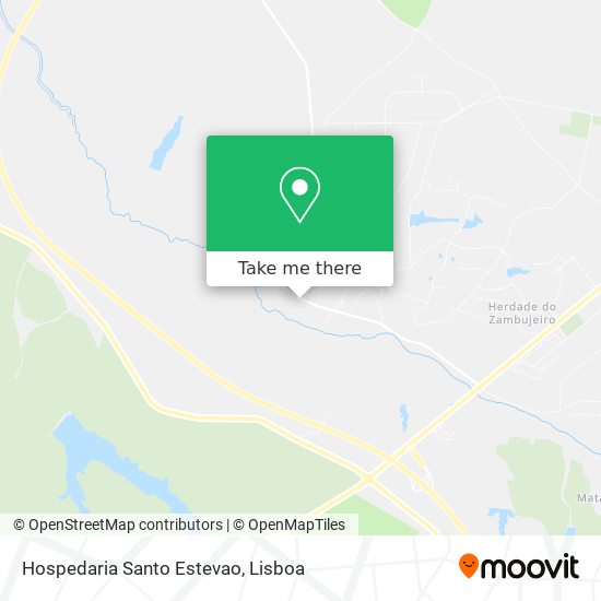 Hospedaria Santo Estevao mapa