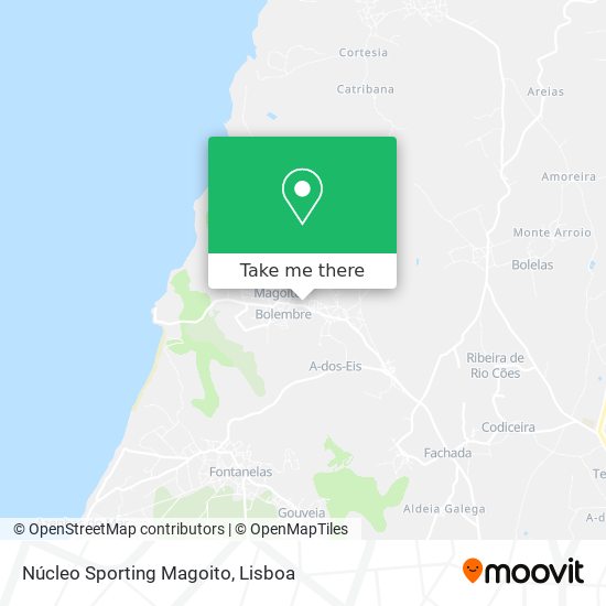 Núcleo Sporting Magoito mapa