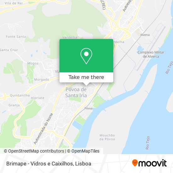 Brimape - Vidros e Caixilhos map