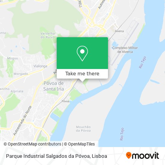 Parque Industrial Salgados da Póvoa mapa