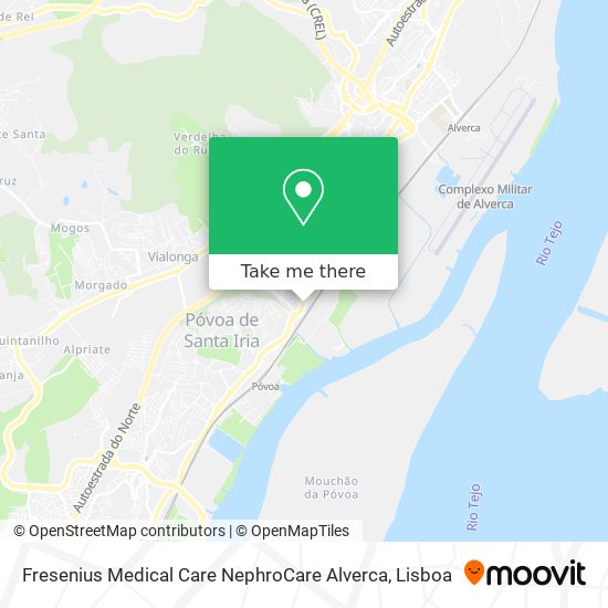 Fresenius Medical Care NephroCare Alverca mapa