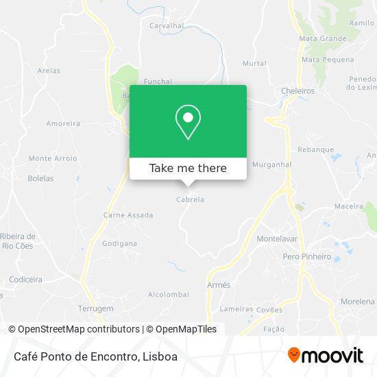 Café Ponto de Encontro mapa