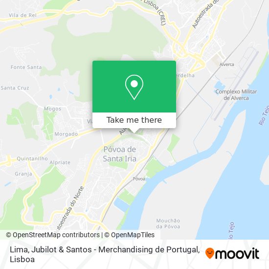 Lima, Jubilot & Santos - Merchandising de Portugal mapa