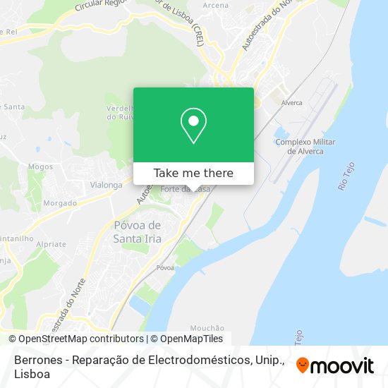 Berrones - Reparação de Electrodomésticos, Unip. mapa