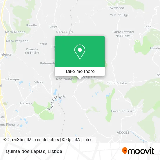 Quinta dos Lapiás map