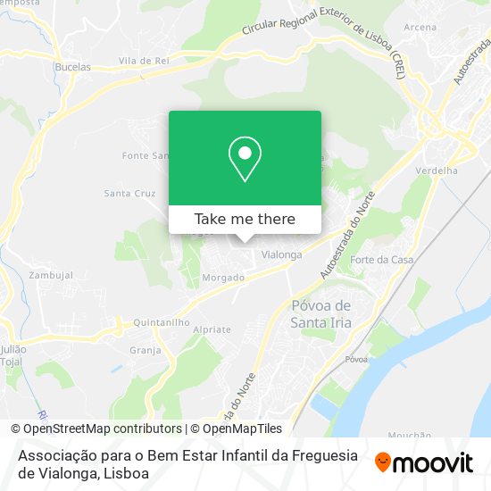 Associação para o Bem Estar Infantil da Freguesia de Vialonga map