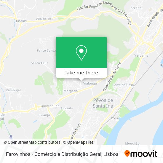 Farovinhos - Comércio e Distribuição Geral map