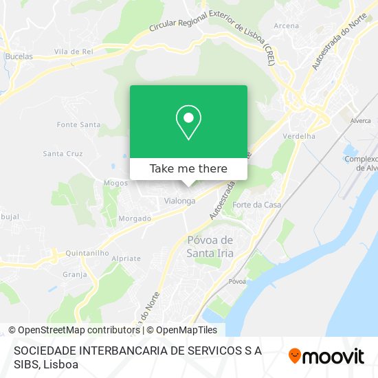 SOCIEDADE INTERBANCARIA DE SERVICOS S A SIBS mapa