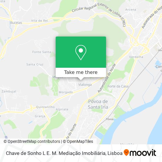 Chave de Sonho L E. M. Mediação Imobiliária mapa