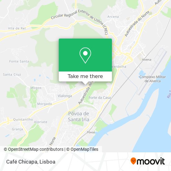 Café Chicapa mapa