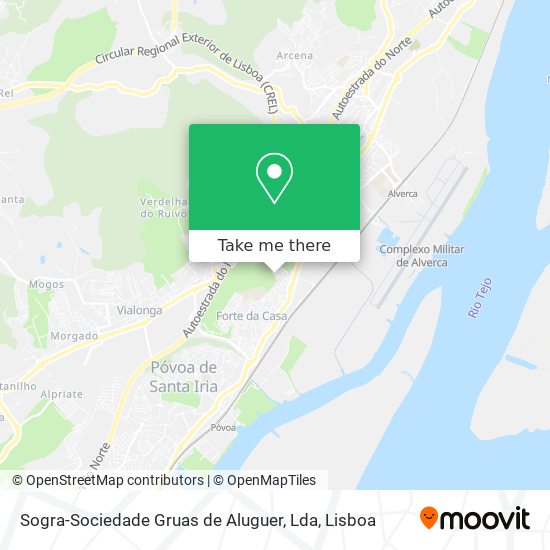 Sogra-Sociedade Gruas de Aluguer, Lda mapa