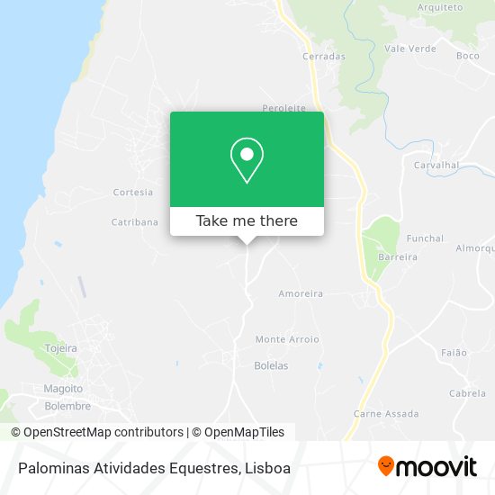 Palominas Atividades Equestres mapa