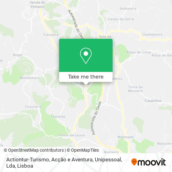 Actiontur-Turismo, Acção e Aventura, Unipessoal, Lda mapa