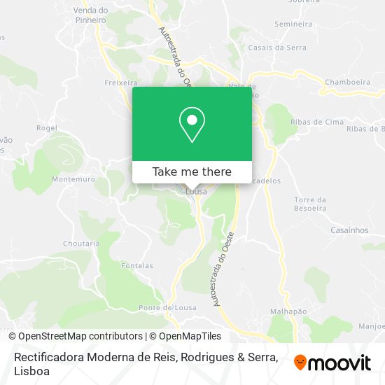 Rectificadora Moderna de Reis, Rodrigues & Serra mapa