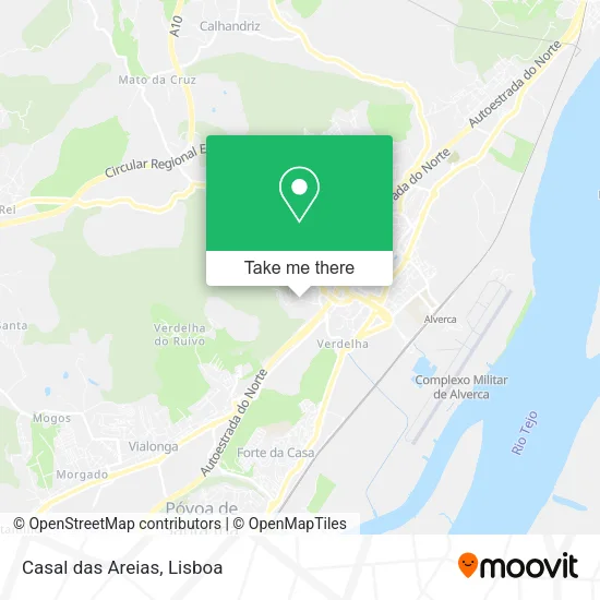 Casal das Areias map
