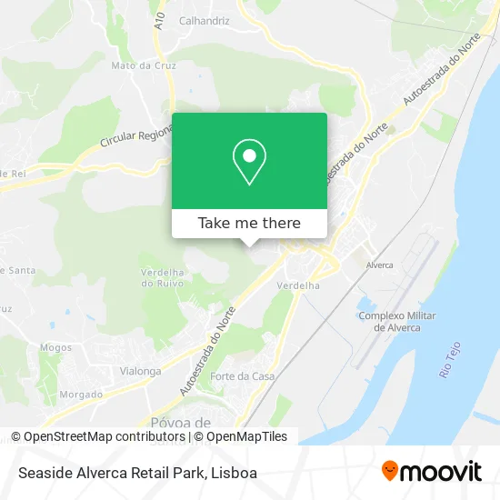 Seaside Alverca Retail Park map