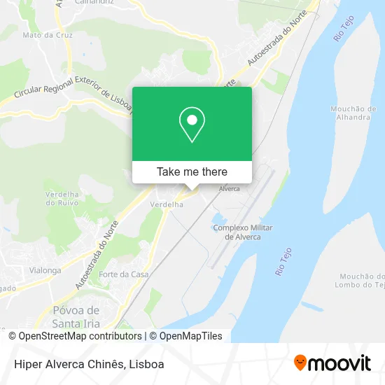 Hiper Alverca Chinês map