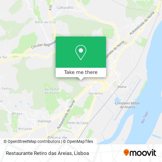 Restaurante Retiro das Areias map