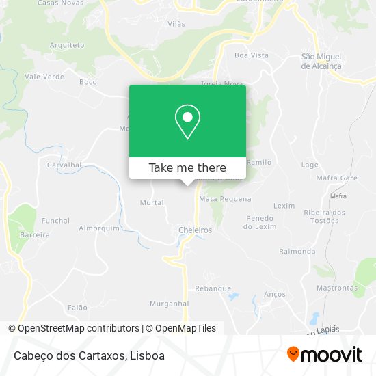 Cabeço dos Cartaxos map