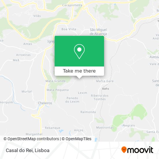 Casal do Rei mapa