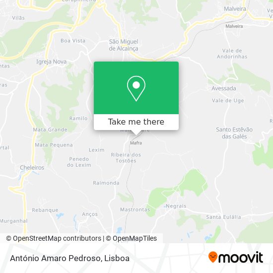 António Amaro Pedroso mapa